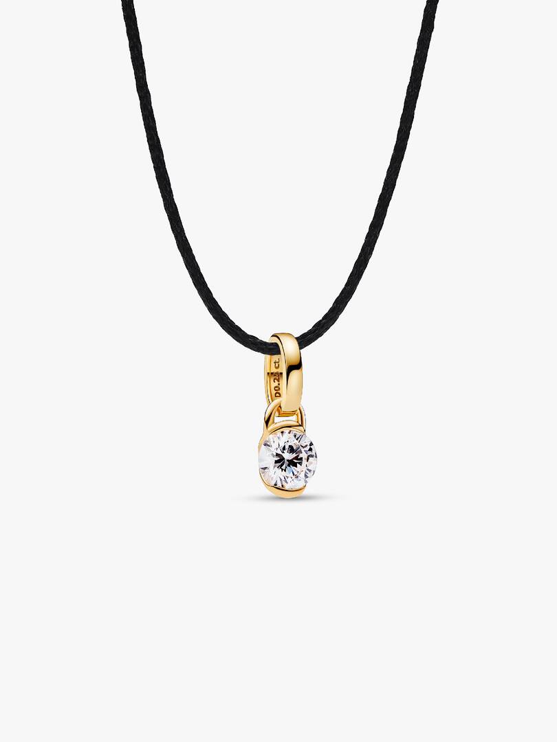 FINAL SALE - Pandora Talisman 14k Gold Lab-grown Diamond Infinity Pendant 0.25 ct TW, 14k gold
