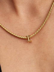 Letter I Alphabet Charm 14k gold plating