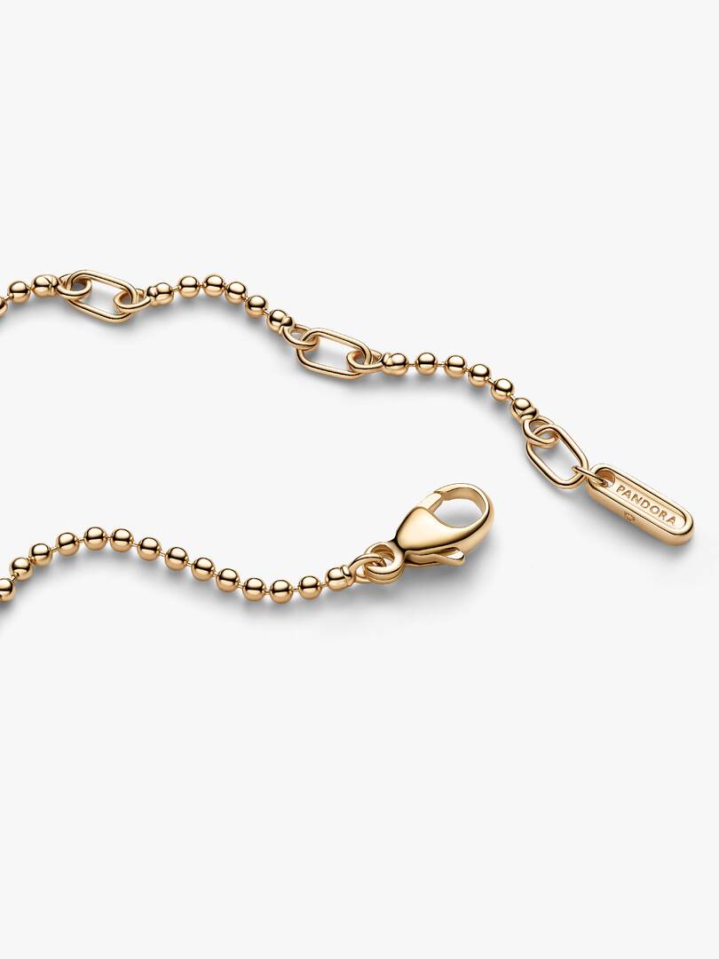 Pandora Era Bead Chain Bracelet 14k gold