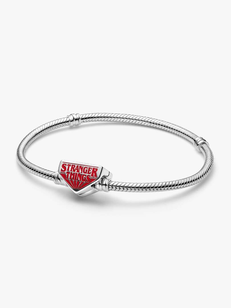 FINAL SALE - Stranger Things Clasp Snake Chain Bracelet Sterling silver