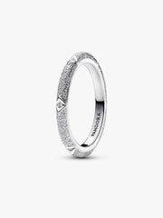 FINAL SALE - Texture & Stones Ring Sterling silver
