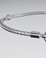 Studded Clasp & Chain Bracelet Sterling silver