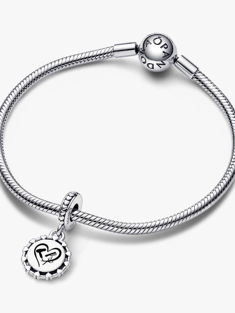 Hair Stylist Dangle Charm Sterling silver