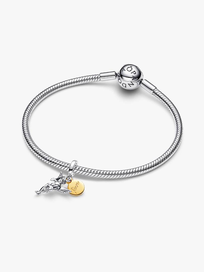 FINAL SALE - Cupid Dangle Charm Sterling silver, 14k gold plating