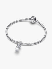 Hourglass Dangle Charm Sterling silver