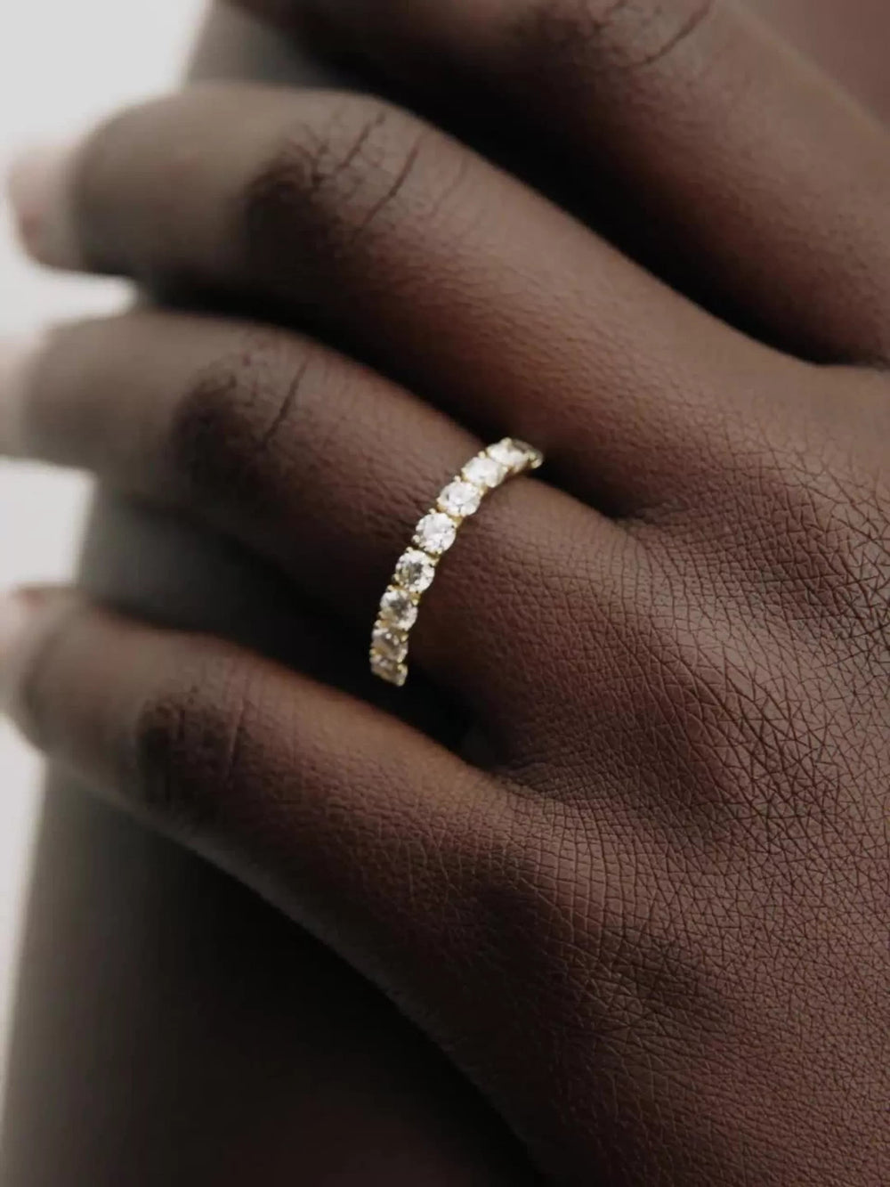 Pandora Era 14k Gold Lab-grown Diamond Half Eternity Band Ring 0.90 ct TW, 14k gold