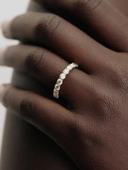 Pandora Era 14k Gold Lab-grown Diamond Half Eternity Band Ring 0.90 ct TW, 14k gold