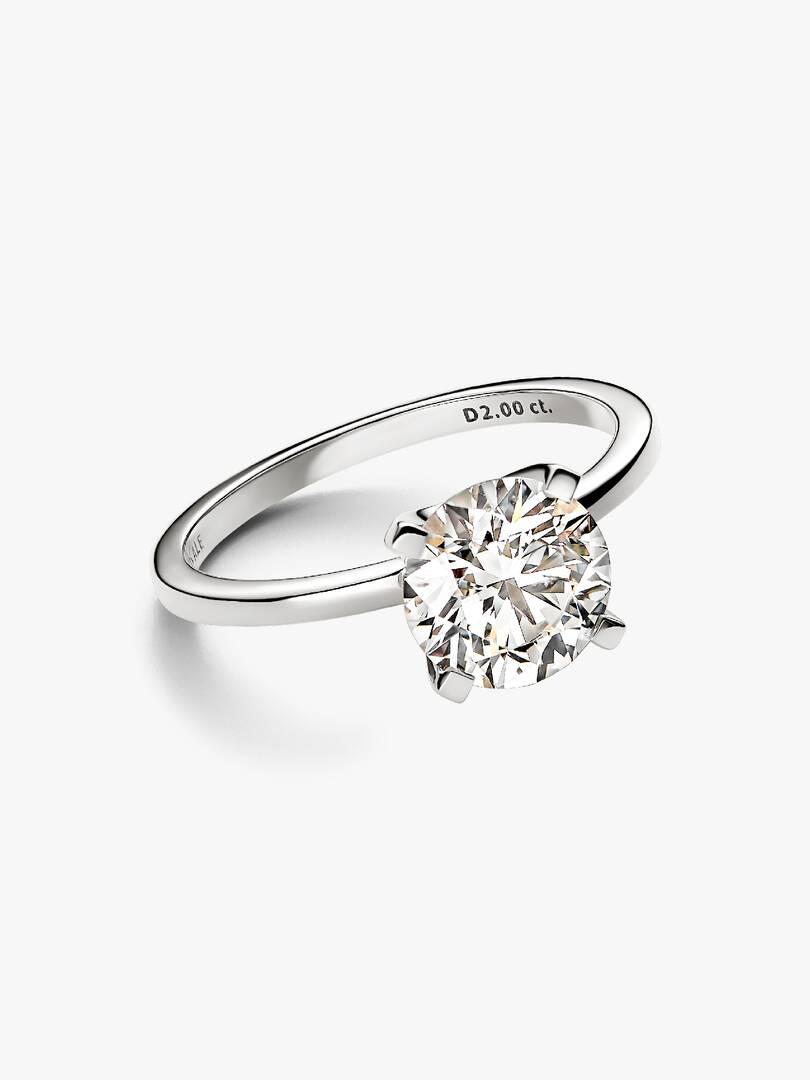 Pandora Era 14k White Gold Lab-grown Diamond Ring 2.00 ct TW, 14k white gold