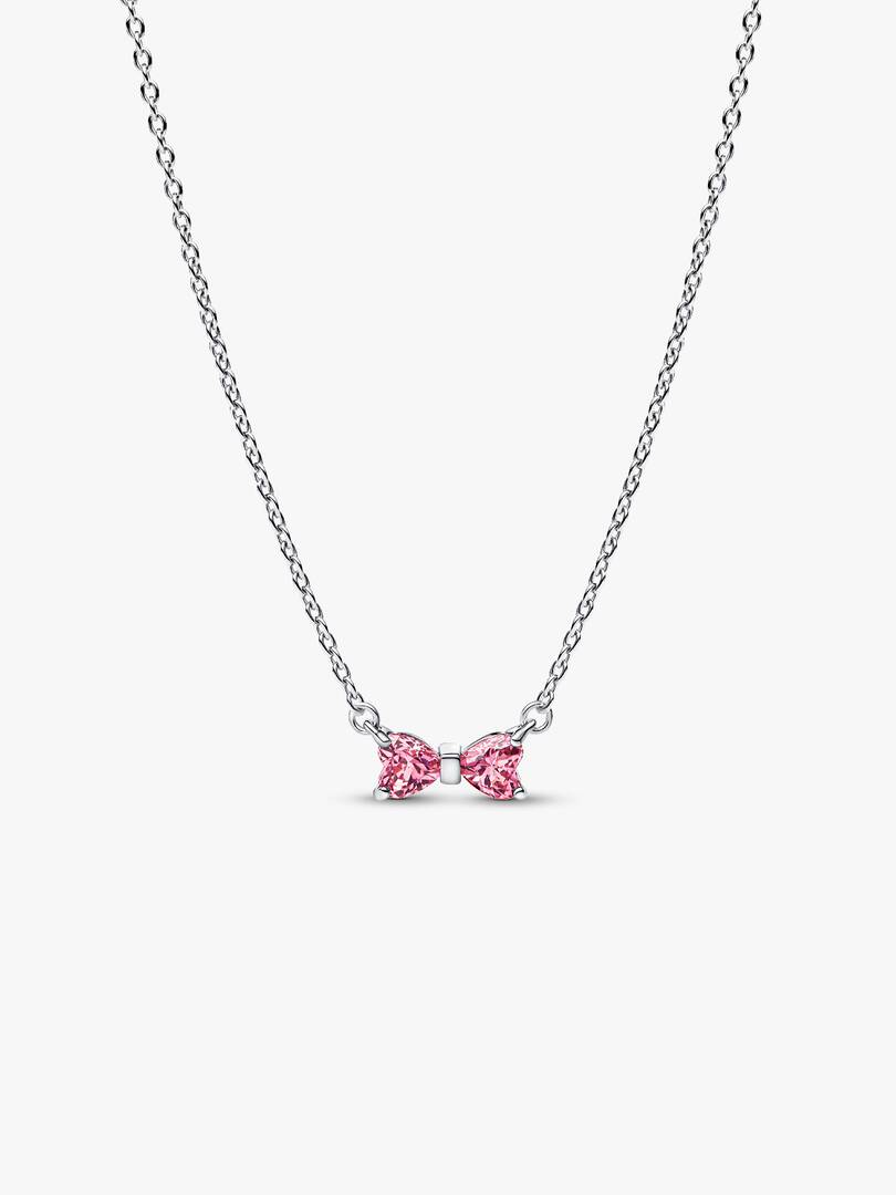 Bow Pendant Necklace Sterling silver