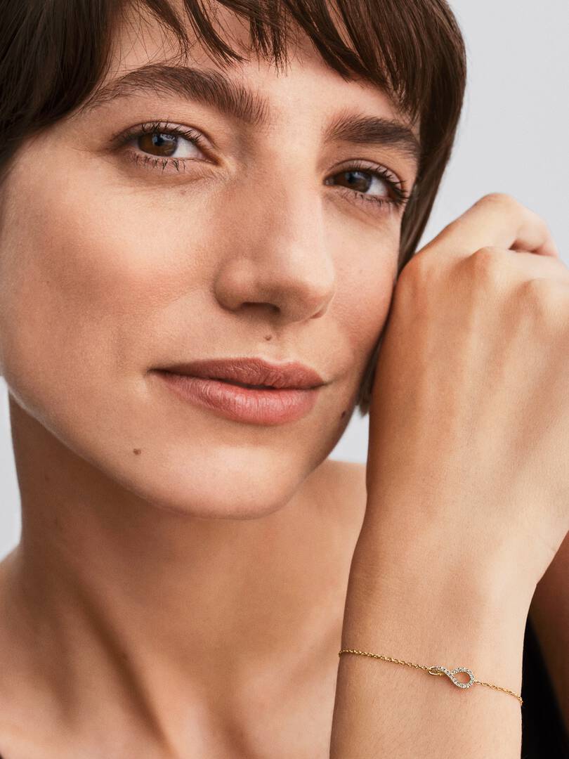 Pandora Infinite Lab-grown Diamond Pavé Bracelet 0.10 ct TW, 14k gold
