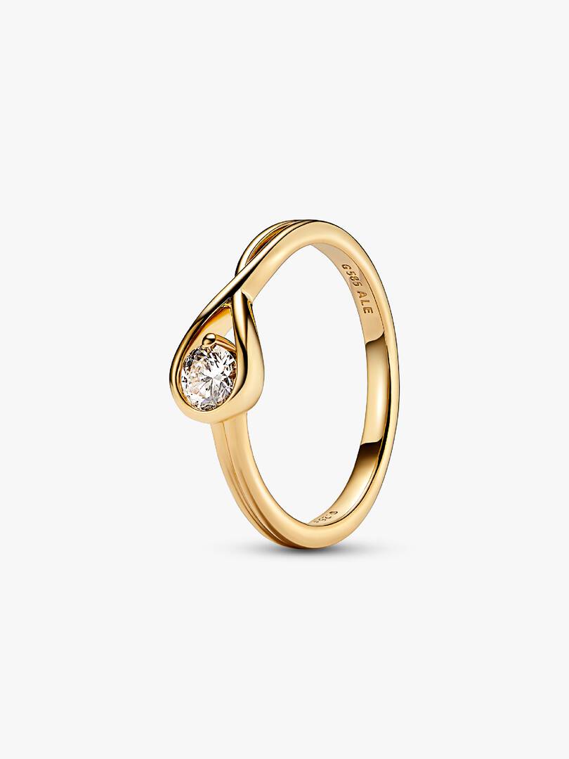 Pandora Infinite 14k Gold Lab-grown Diamond Ring 0.25 ct TW, 14k gold