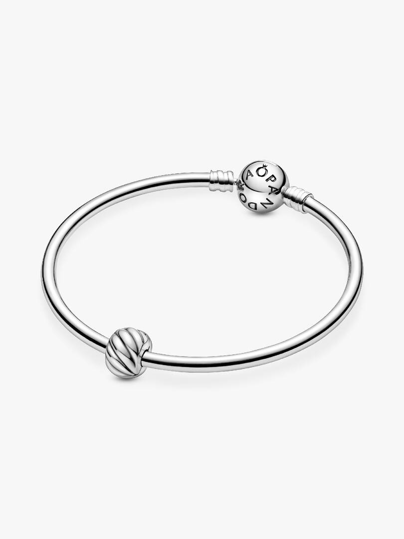 Polished Feathered Clip Charm Sterling silver