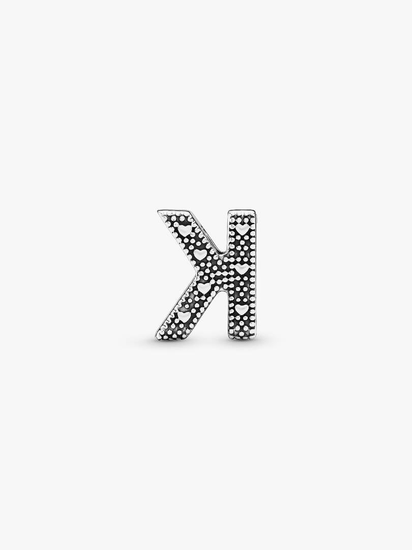 Letter K Alphabet Charm Sterling silver