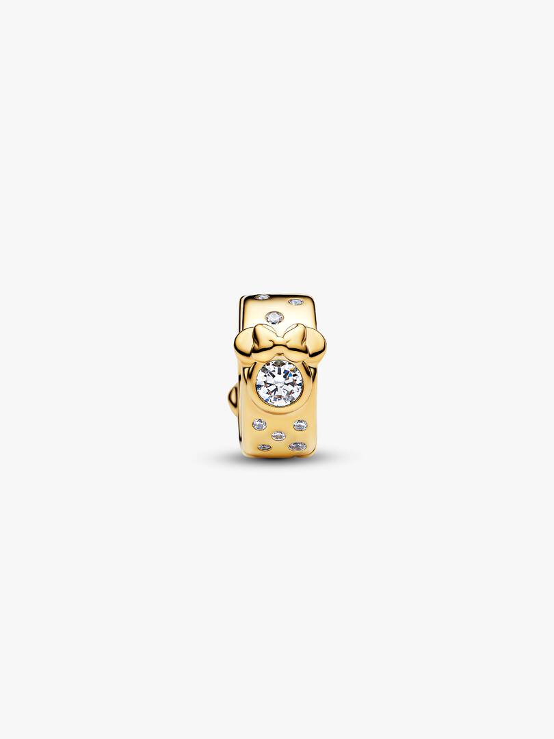 Disney Mickey & Minnie Mouse Clip Charm 14k gold plating