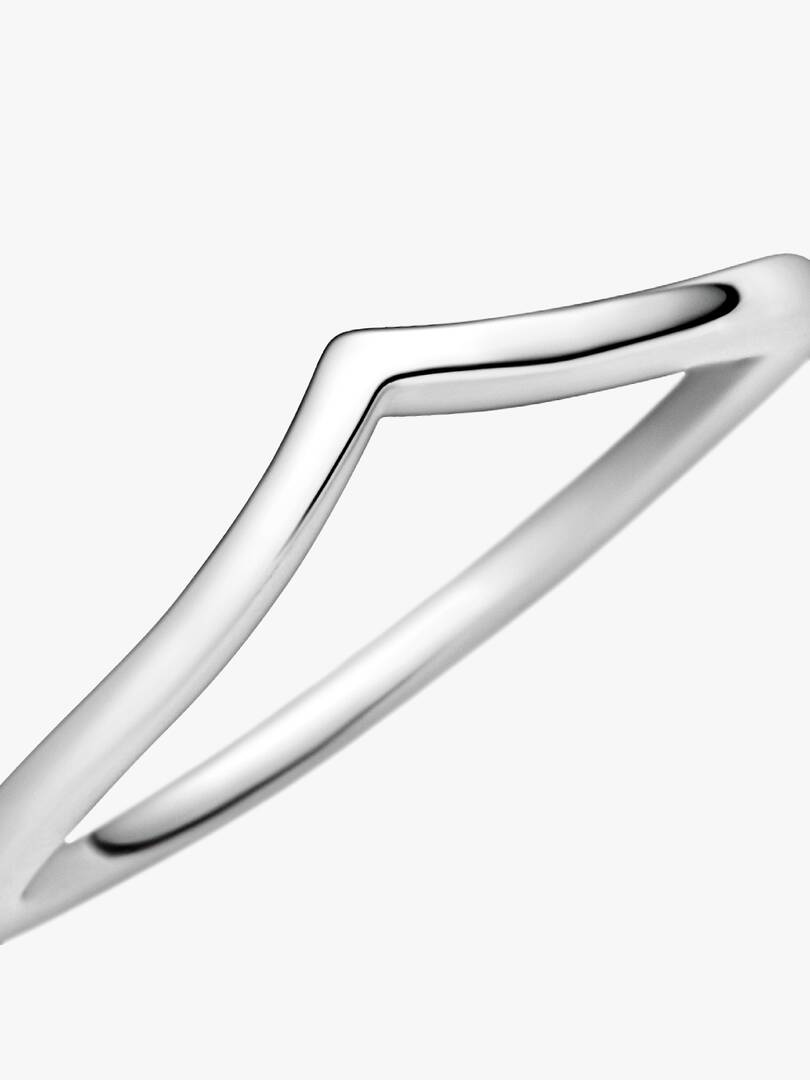 Polished Wishbone Ring Sterling silver