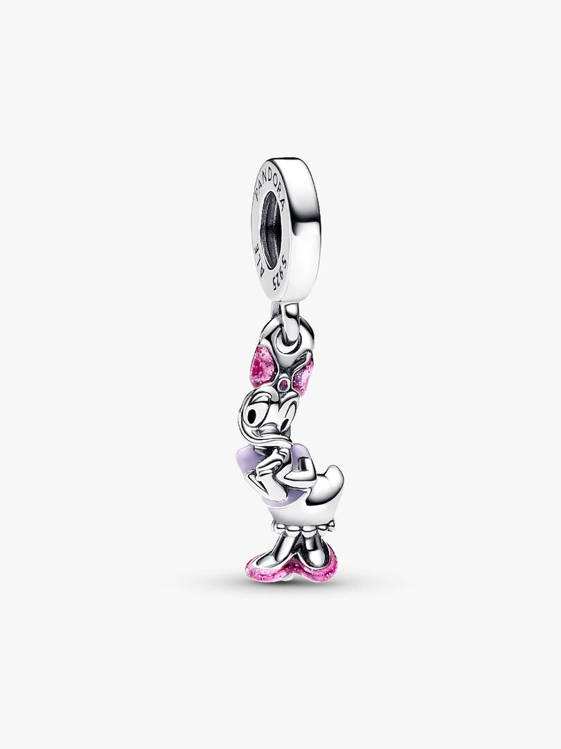 Disney Daisy Duck Dangle Charm Sterling silver