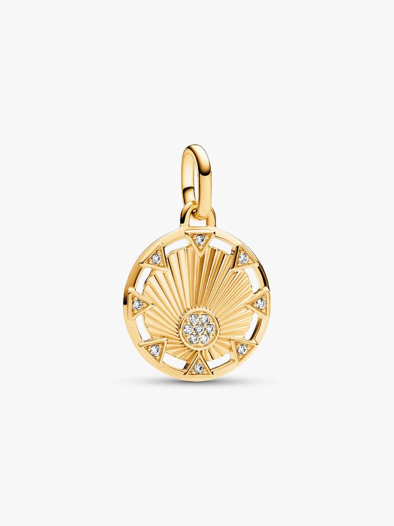 FINAL SALE - Pandora ME Power of the Light Sun Medallion Charm 14k gold plating