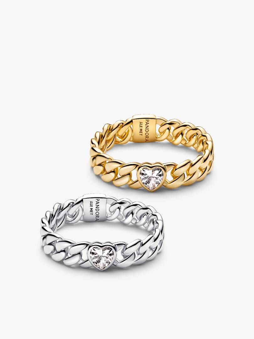 Cuban Heart Friendship Ring Duo 2 Quantity