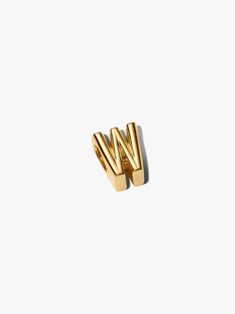 Letter W Alphabet Charm 14k gold plating