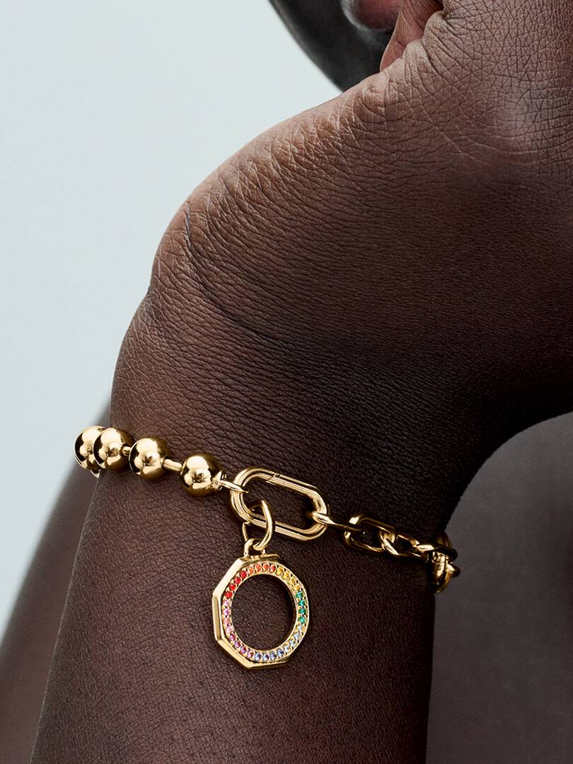 FINAL SALE - Pandora ME Rainbow Medallion Charm 14k gold plating