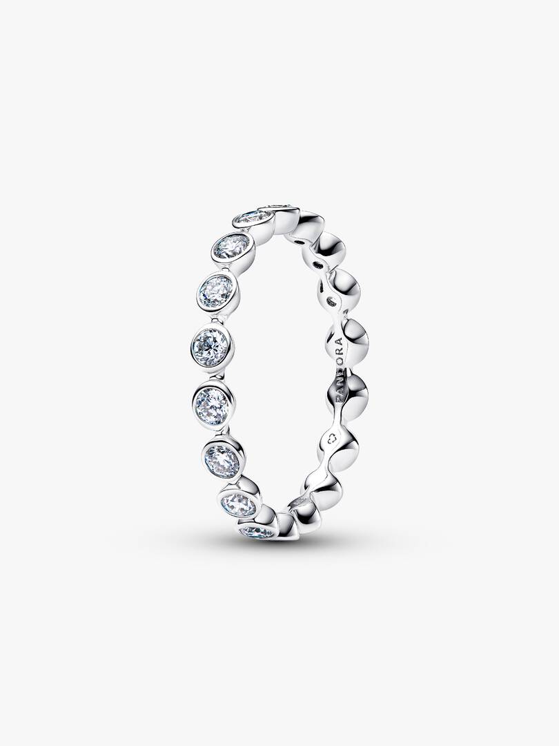 Pandora Era Lab-Grown Diamonds 14k White Gold Eternity Ring 0.70 ct TW, 14k white gold