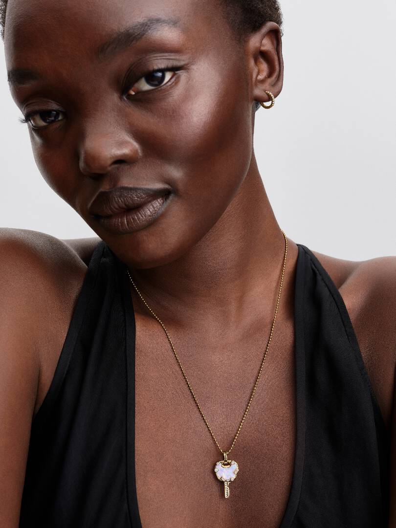 Ball Chain Necklace 14k gold plating