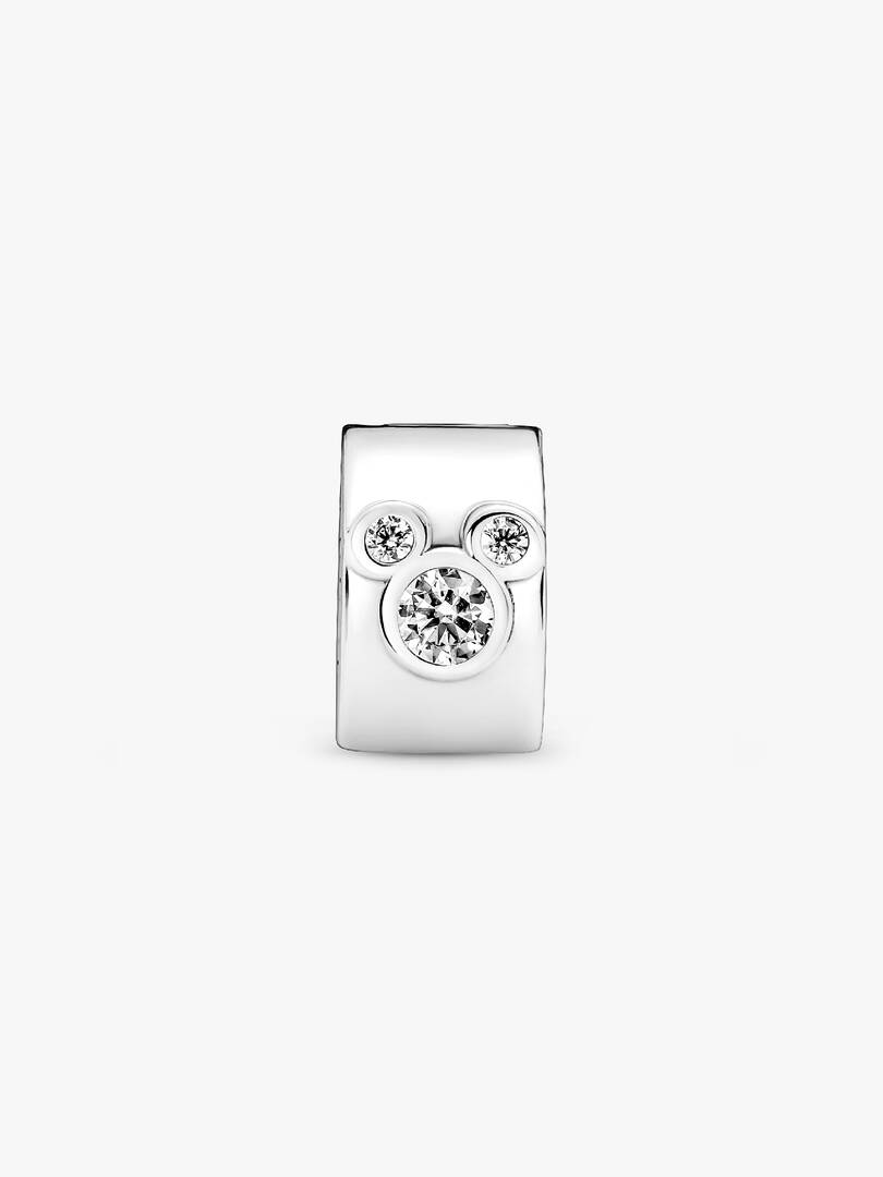 Disney Mickey Mouse & Minnie Mouse Clip Charm Sterling silver