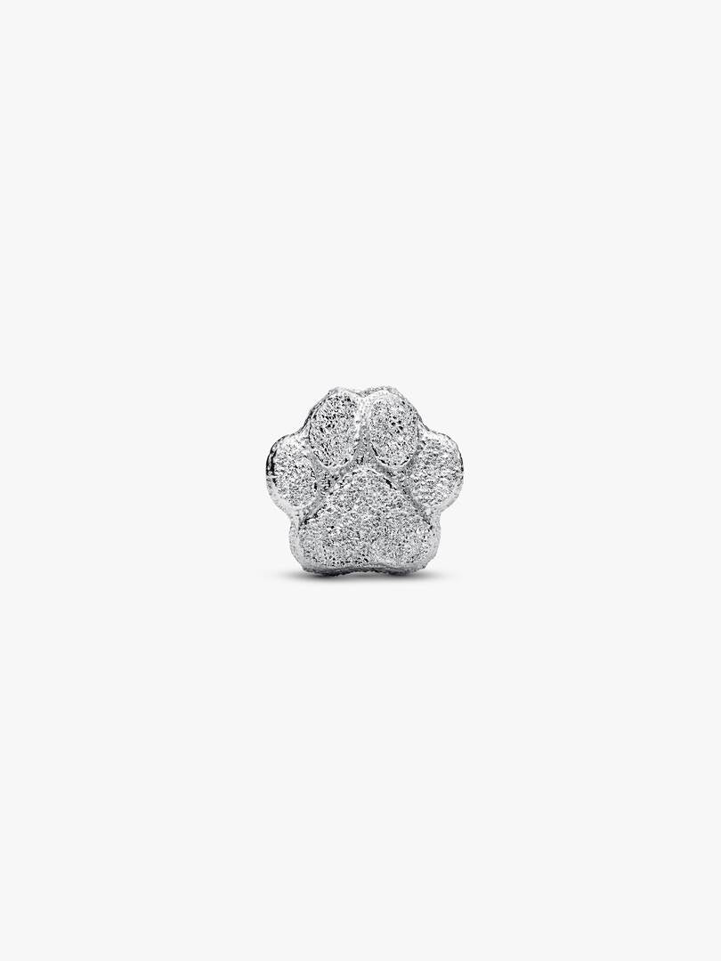 Textured Paw Mini Charm Sterling silver