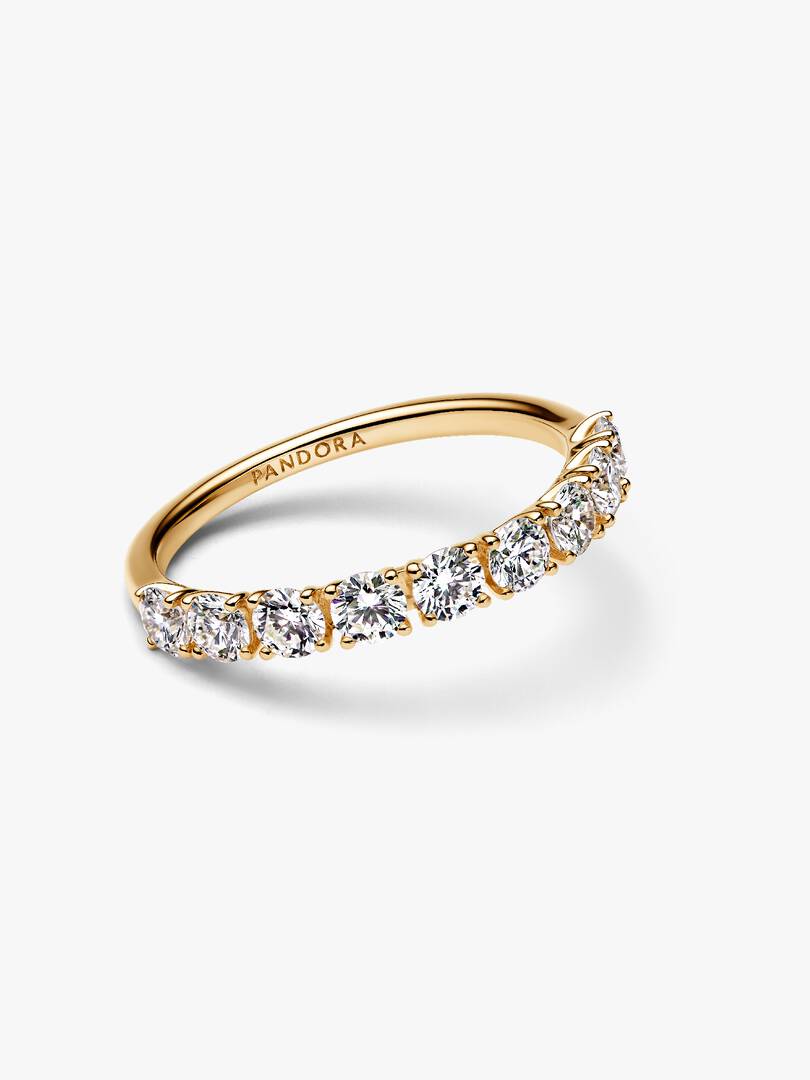 Pandora Era 14k Gold Lab-grown Diamond Half Eternity Band Ring 0.90 ct TW, 14k gold