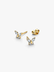 Butterfly Stud Earrings 14k gold plating
