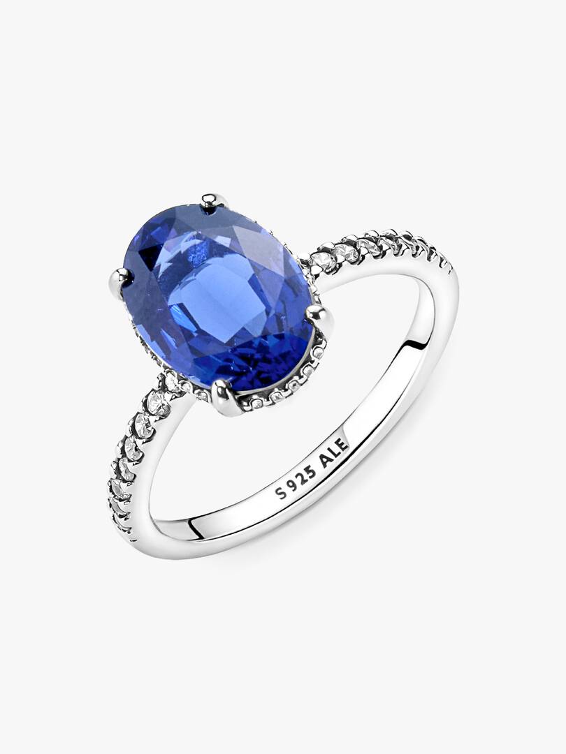 FINAL SALE - Sparkling Statement Halo Ring Sterling silver