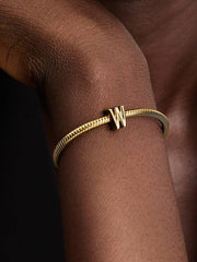 Letter W Alphabet Charm 14k gold plating