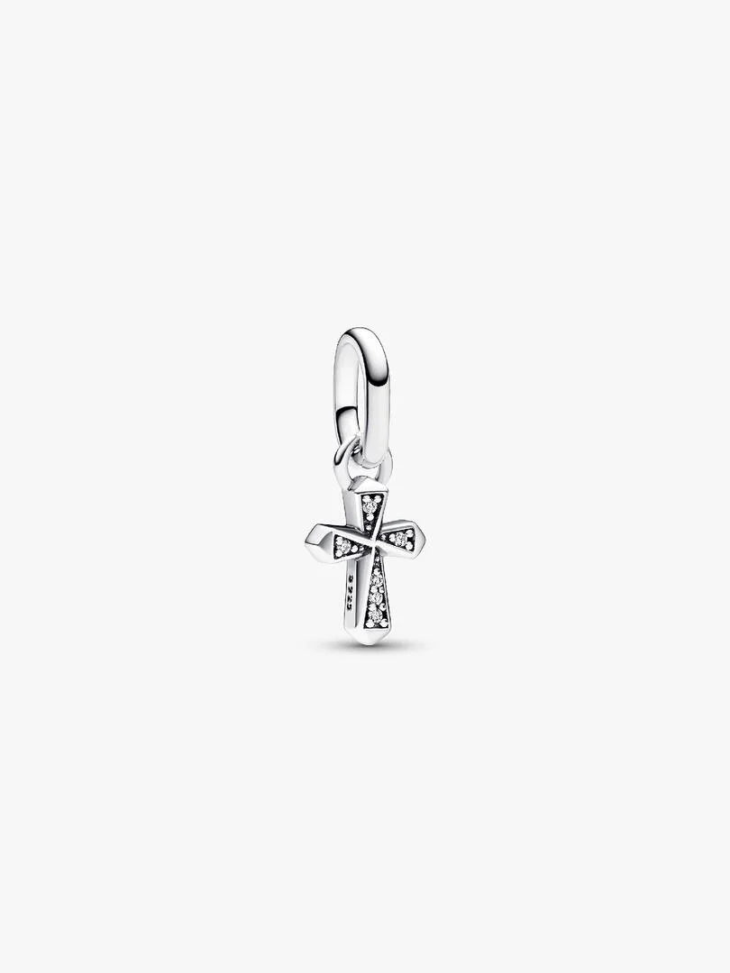 Pandora ME Sparkling Cross Mini Dangle Charm Sterling silver