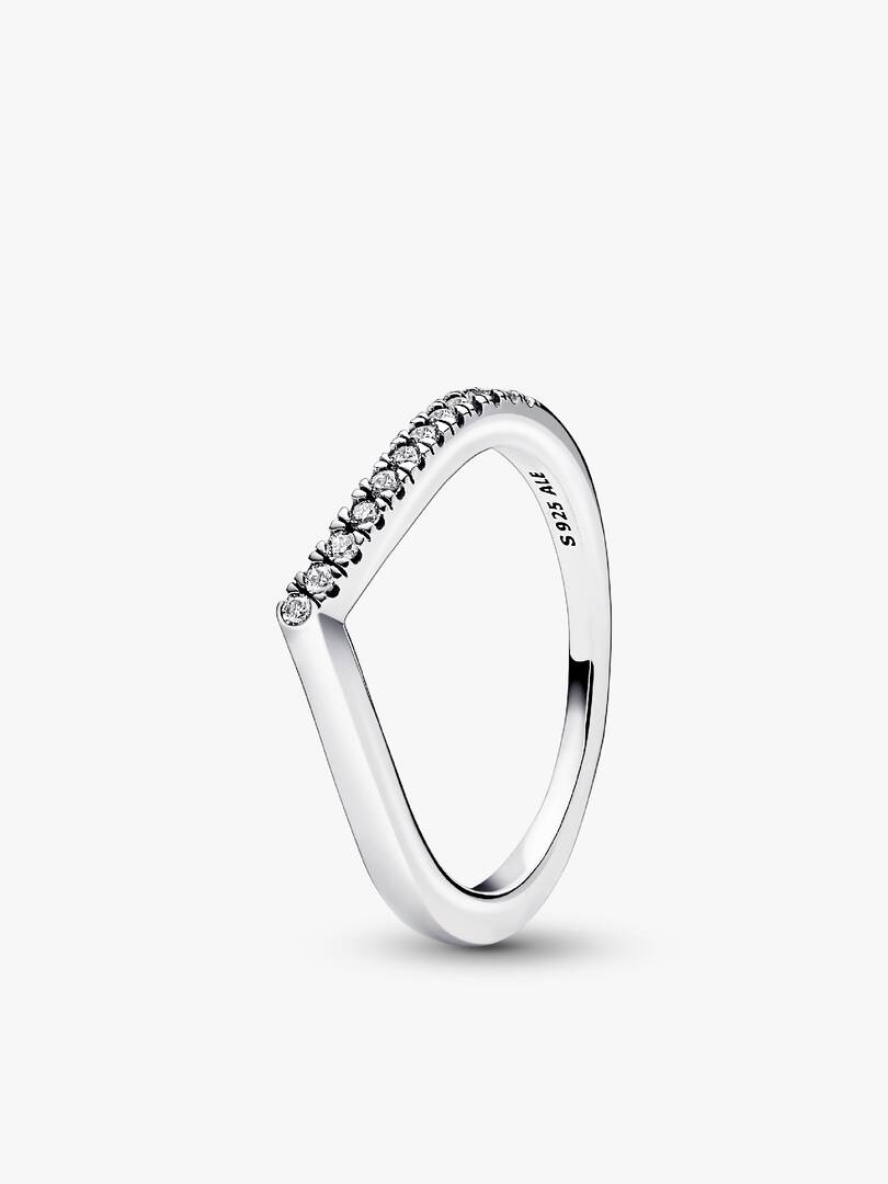 Shimmering Wishbone Ring Set 2 Quantity