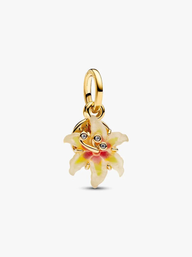 Disney Tangled Sundrop Flower Glow-in-the-dark Charm 14k gold plating