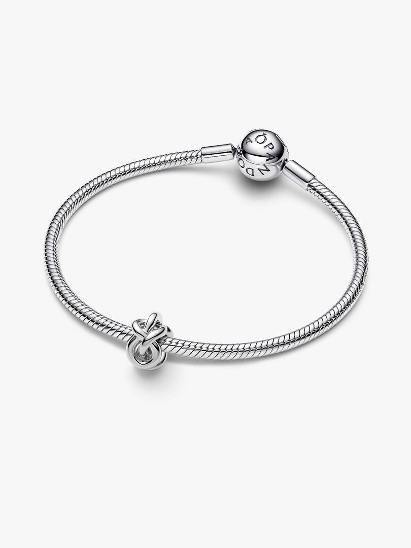 Infinity Knot Charm Sterling silver