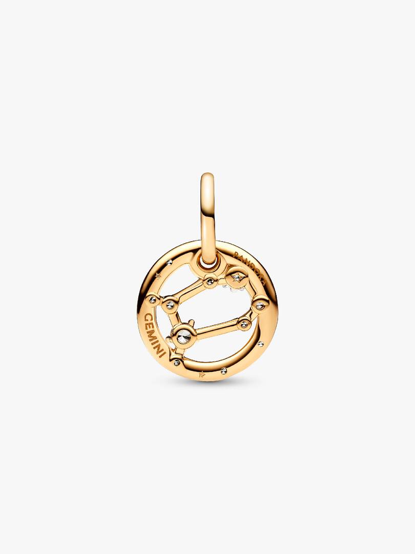 Gemini Zodiac Dangle Charm 14k gold plating