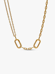 FINAL SALE - Pandora ME Double Link Chain Necklace 14k gold plating
