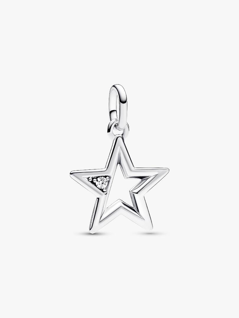 Pandora ME Sparkling Star Medallion Charm Sterling silver