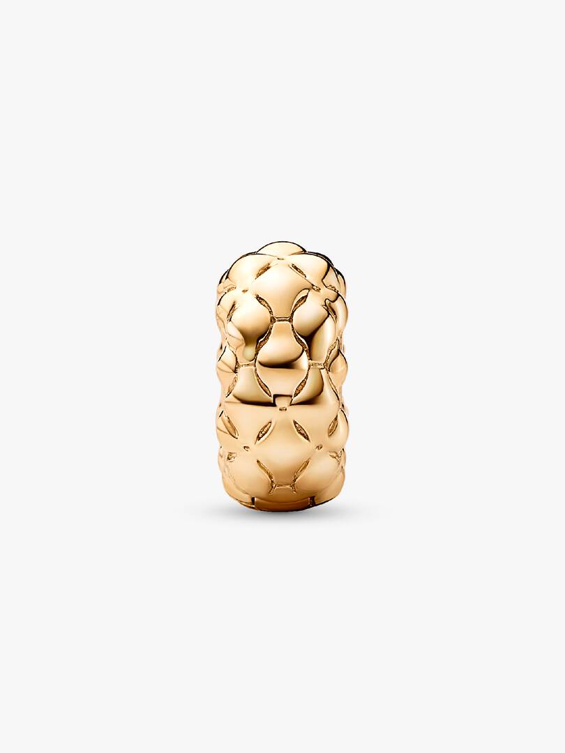 Studded Clip Charm 14k gold plating