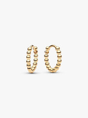 Pandora Era Bead Hoop Earrings 14k gold