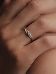 Pandora Infinite Sterling Silver Double-Facing Lab-grown Diamond Ring 0.30 ct TW, Sterling silver