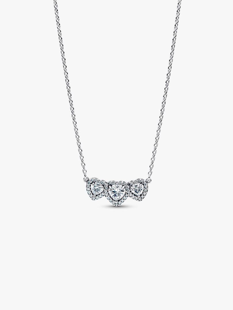Halo Heart Trilogy Collier Necklace Sterling silver