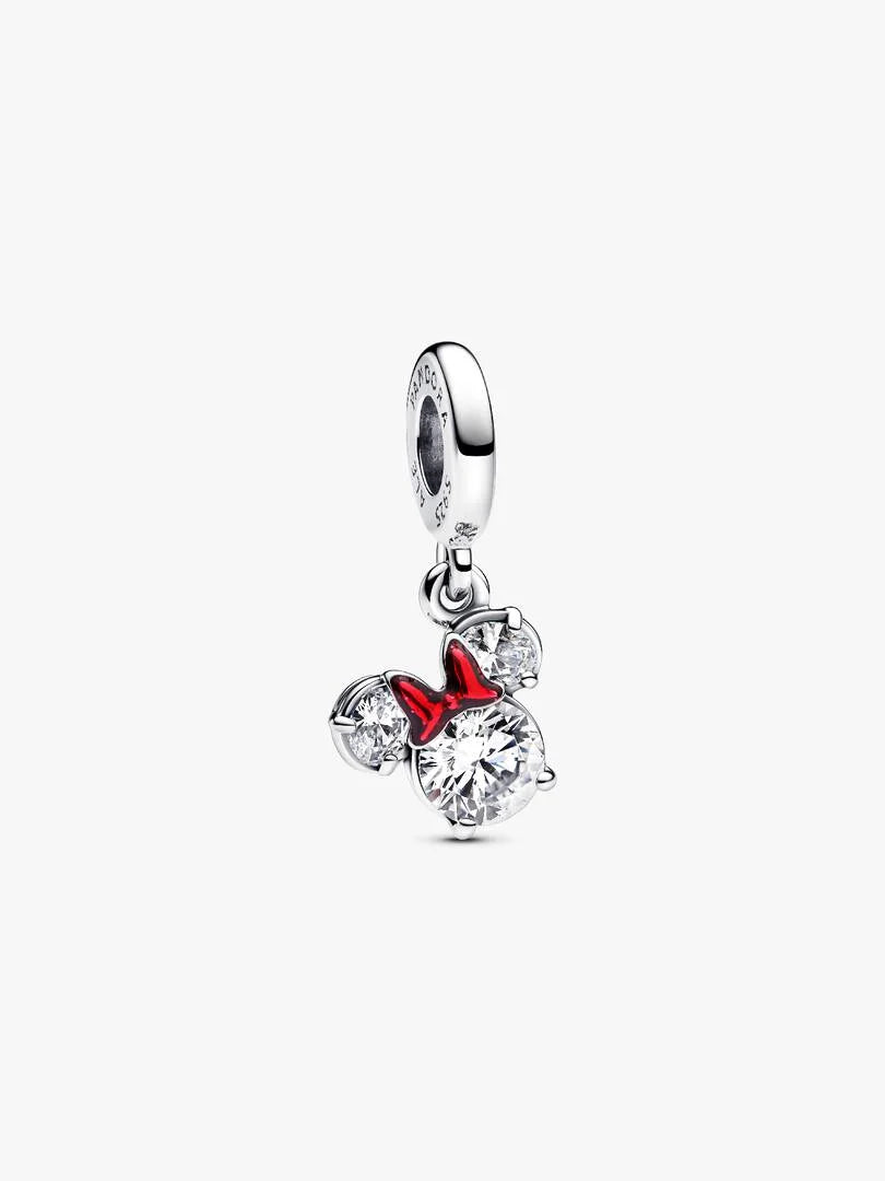 Disney Minnie Mouse Silhouette Dangle Charm Sterling silver