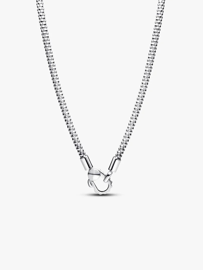 Studded Clasp & Chain Necklace Sterling silver