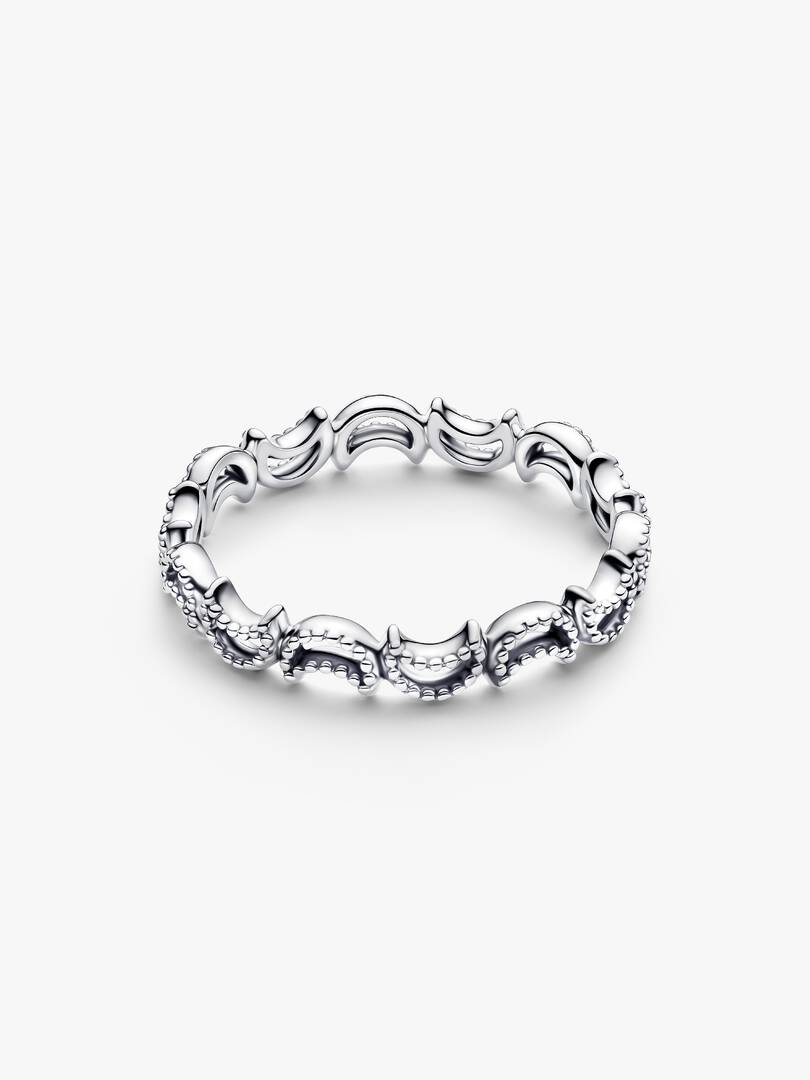 Crescent Moon Ring Sterling silver
