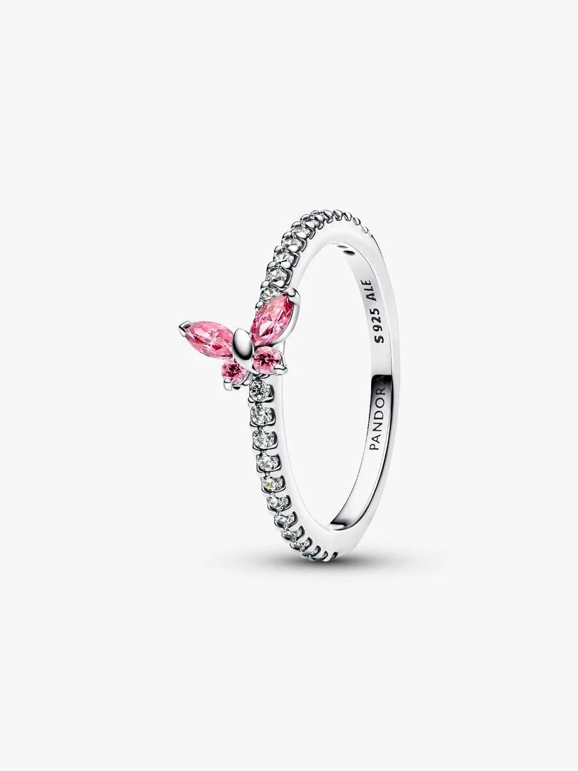 Sparkling Butterfly Ring Sterling silver