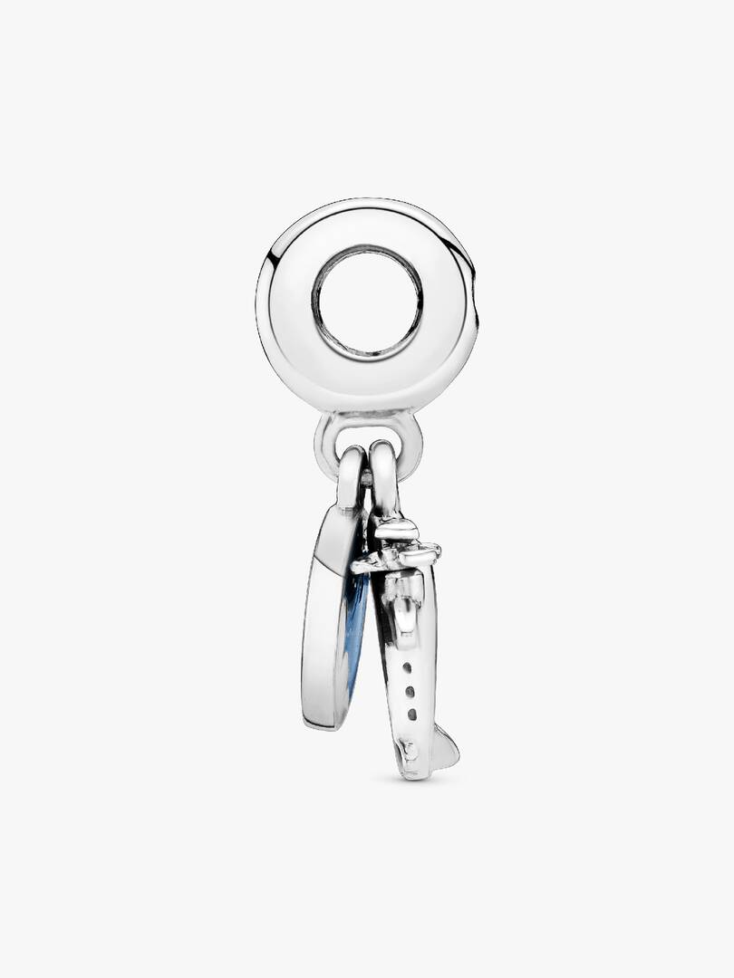 FINAL SALE - Propeller Plane Dangle Charm Sterling silver