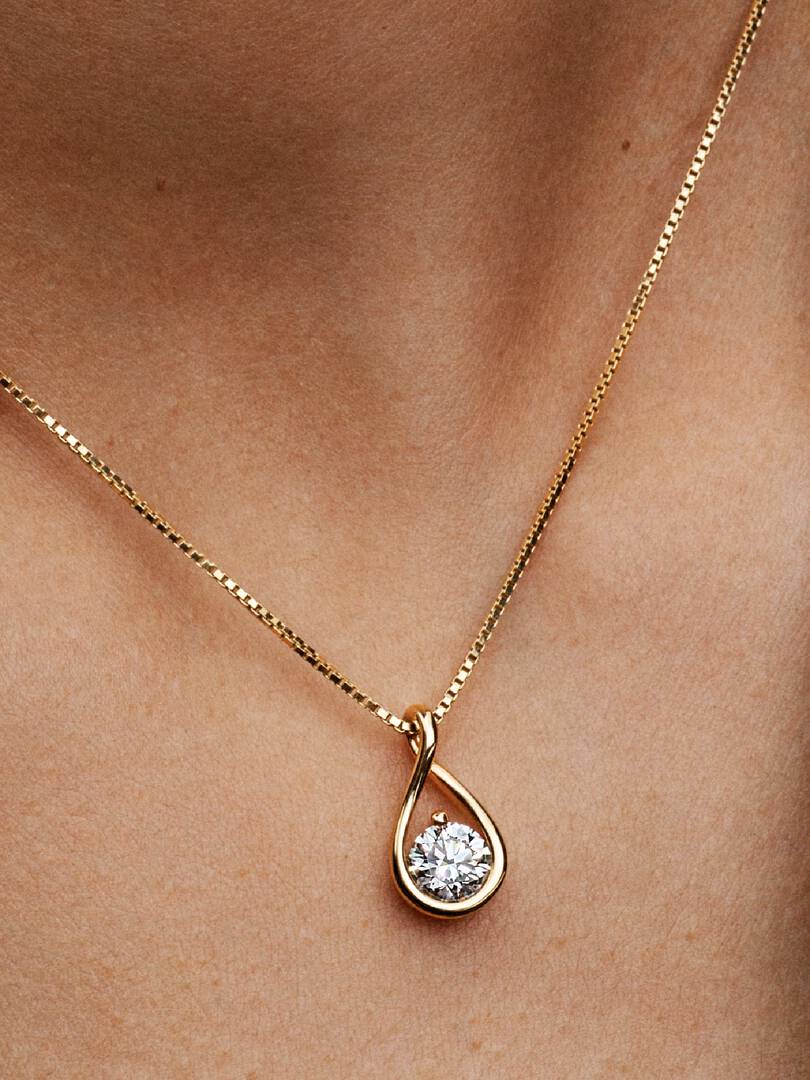 Pandora Infinite 14k Gold Lab-grown Diamond Pendant Necklace 1.00 ct TW, 14k gold