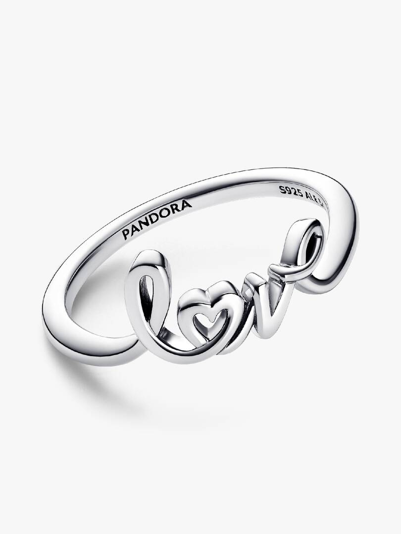 Handwritten Love Ring Sterling silver